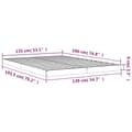 Miniatyrbillede 9 af 9: Senge & sengeramme - Living sengeramme 135x190 cm massivt fyrretræ