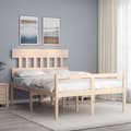 Miniatyrbillede 2 af 11: Senge & sengeramme - Living seniorseng med sengegavl 140x190 cm massivt træ
