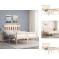 Miniatyrbillede 1 af 11: Senge & sengeramme - Living seniorseng med sengegavl 140x190 cm massivt træ