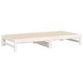 Miniatyrbillede 9 af 11: Senge & sengeramme - Living daybed med udtræk 2x(90x190) cm massivt fyrretræ hvid