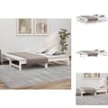 Miniatyrbillede 1 af 11: Senge & sengeramme - Living daybed med udtræk 2x(90x190) cm massivt fyrretræ hvid