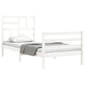 Miniatyrbillede 5 af 11: Senge & sengeramme - Living sengeramme med sengegavl 90x200 cm massivt træ hvid