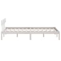 Miniatyrbillede 6 af 10: Senge & sengeramme - Living sengeramme 150x200 cm King Size massivt fyrretræ hvid