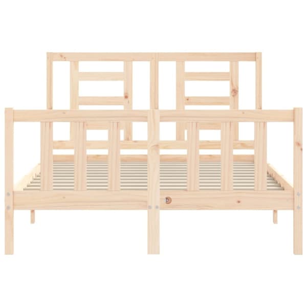 Senge & sengeramme - Living sengeramme med sengegavl 140x190 cm massivt træ