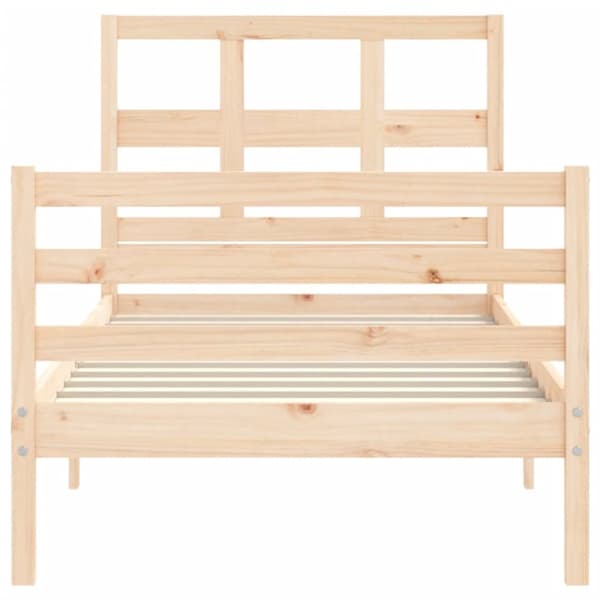 Senge & sengeramme - Living sengeramme med sengegavl 90x200 cm massivt træ