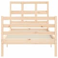 Miniatyrbillede 7 af 11: Senge & sengeramme - Living sengeramme med sengegavl 90x200 cm massivt træ