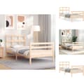 Miniatyrbillede 1 af 11: Senge & sengeramme - Living sengeramme med sengegavl 90x200 cm massivt træ