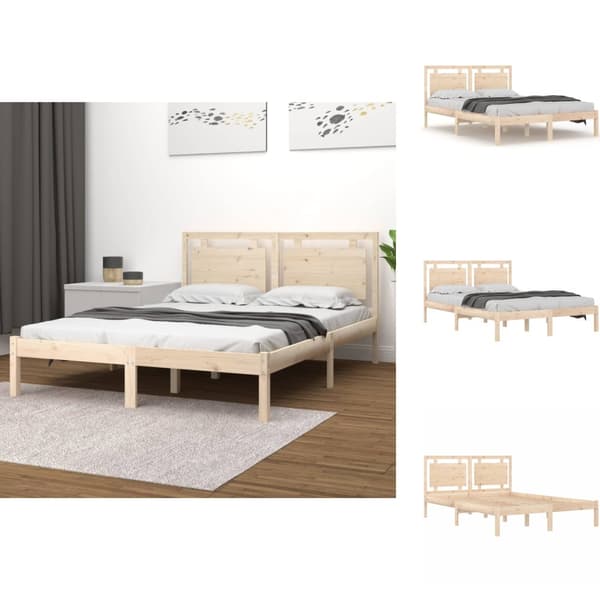 Senge & sengeramme - Living sengeramme 120x190 cm massivt træ