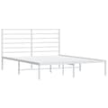 Miniatyrbillede 6 af 11: Senge & sengeramme - Living sengeramme med sengegavl 160x200 cm metal hvid