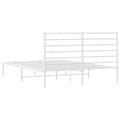 Miniatyrbillede 9 af 11: Senge & sengeramme - Living sengeramme med sengegavl 160x200 cm metal hvid