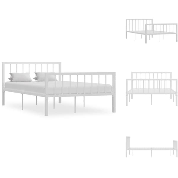 Senge & sengeramme - Living sengestel 120x200 cm metal hvid