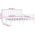 Miniatyrbillede 9 af 9: Senge & sengeramme - Living sengeramme 200x200 cm massivt træ sort