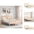 Pikkukuva 1 / 11: Sängyt & sängynrungot - Living Sängynrunko päädyllä Small Double täysi puu