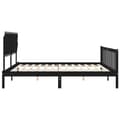 Miniatyrbillede 8 af 11: Senge & sengeramme - Living sengeramme med sengegavl 200x200 cm massivt træ sort