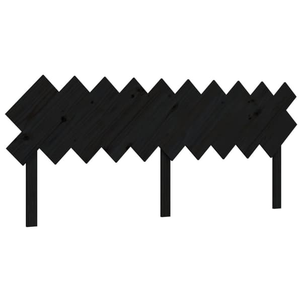 Senge & sengeramme - Living sengeramme med sengegavl 200x200 cm massivt træ sort