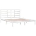 Miniatyrbillede 5 af 7: Senge & sengeramme - Living sengeramme 200x200 cm massivt træ hvid