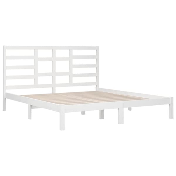 Senge & sengeramme - Living sengeramme 200x200 cm massivt træ hvid
