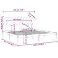 Miniatyrbillede 7 af 7: Senge & sengeramme - Living sengeramme 200x200 cm massivt træ hvid