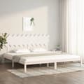 Miniatyrbillede 2 af 7: Senge & sengeramme - Living sengeramme 200x200 cm massivt træ hvid