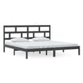 Miniatyrbillede 3 af 11: Senge & sengeramme - Living sengeramme 200x200 cm massivt fyrretræ sort