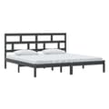 Miniatyrbillede 4 af 11: Senge & sengeramme - Living sengeramme 200x200 cm massivt fyrretræ sort