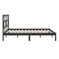 Miniatyrbillede 7 af 11: Senge & sengeramme - Living sengeramme 200x200 cm massivt fyrretræ sort