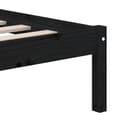 Miniatyrbillede 8 af 11: Senge & sengeramme - Living sengeramme 200x200 cm massivt fyrretræ sort