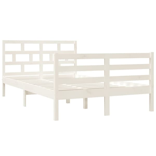 Senge & sengeramme - Living sengeramme 120x190 cm Small Double massivt træ hvid