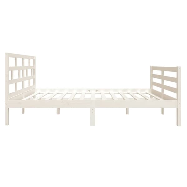 Senge & sengeramme - Living sengeramme 120x190 cm Small Double massivt træ hvid
