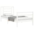 Miniatyrbillede 5 af 11: Senge & sengeramme - Living sengeramme med sengegavl 90x200 cm massivt træ hvid