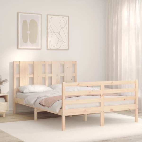 Senge & sengeramme - Living sengeramme med sengegavl Small Double massivt træ