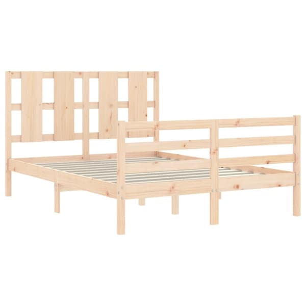 Senge & sengeramme - Living sengeramme med sengegavl Small Double massivt træ