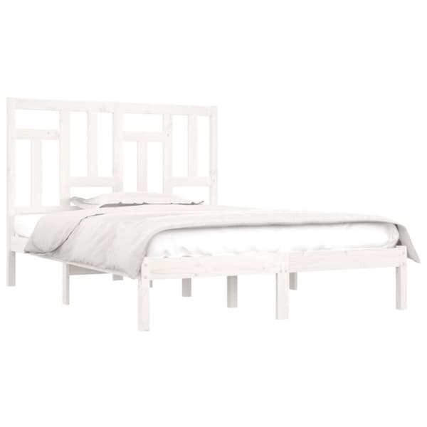 Senge & sengeramme - Living sengeramme 200x200 cm massivt fyrretræ hvid