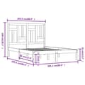 Miniatyrbillede 7 af 7: Senge & sengeramme - Living sengeramme 200x200 cm massivt fyrretræ hvid