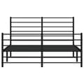 Miniatyrbillede 7 af 11: Senge & sengeramme - Living sengeramme med sengegavl og fodgærde 140x190 cm metal sort