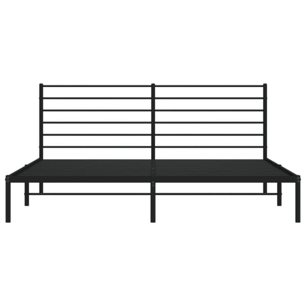 Senge & sengeramme - Living sengeramme med sengegavl 180x200 cm metal sort