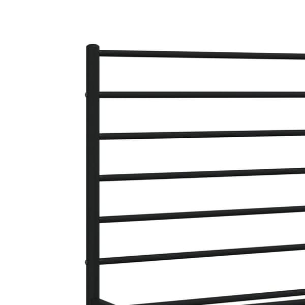Senge & sengeramme - Living sengeramme med sengegavl 180x200 cm metal sort