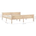 Miniatyrbillede 7 af 7: Senge & sengeramme - Living sengestel 180x200 cm massivt fyrretræ