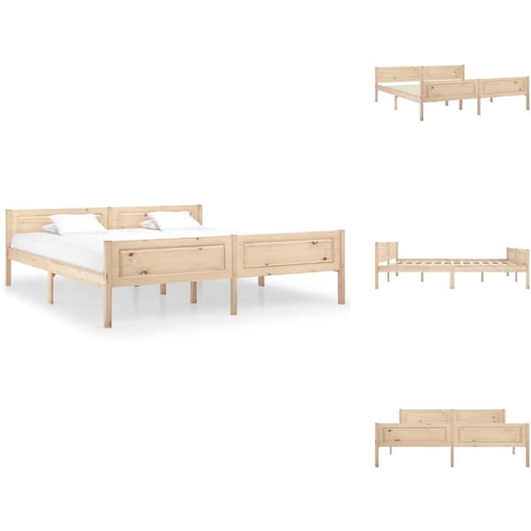 Senge & sengeramme - Living sengestel 180x200 cm massivt fyrretræ