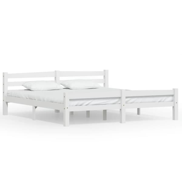 Senge & sengeramme - Living sengestel 180x200 cm massivt fyrretræ hvid