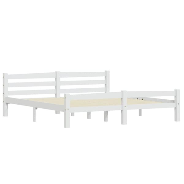 Senge & sengeramme - Living sengestel 180x200 cm massivt fyrretræ hvid