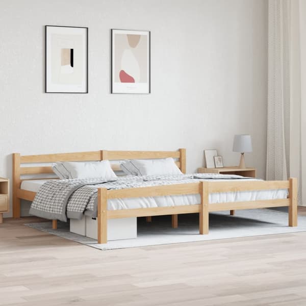 Senge & sengeramme - Living sengestel 200x200 cm massivt fyrretræ