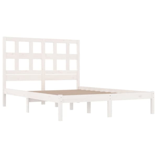 Sängar & sängramar - Living Sängram vit massiv furu 120x200 cm enkelsäng