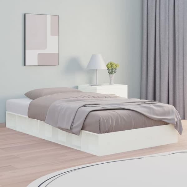 Senge & sengeramme - Living sengeramme 140x190 cm massivt træ hvid