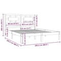 Miniatyrbillede 7 af 7: Senge & sengeramme - Living sengeramme 200x200 cm massivt fyrretræ