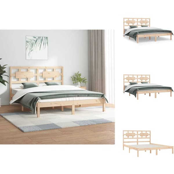 Senge & sengeramme - Living sengeramme 200x200 cm massivt fyrretræ