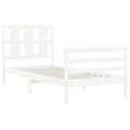 Miniatyrbillede 6 af 11: Senge & sengeramme - Living sengeramme med sengegavl 90x200 cm massivt træ hvid