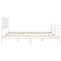 Miniatyrbillede 8 af 11: Senge & sengeramme - Living sengeramme med sengegavl 200x200 cm massivt træ hvid