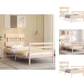 Miniatyrbillede 1 af 11: Senge & sengeramme - Living sengeramme med sengegavl 90x200 cm massivt træ