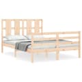 Miniatyrbillede 3 af 11: Senge & sengeramme - Living sengeramme med sengegavl 140x200 cm massivt træ hvid